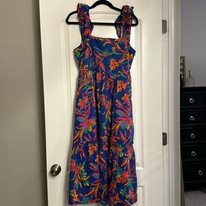 Jcrew Factory Flutter Sleeve Tiered Dress